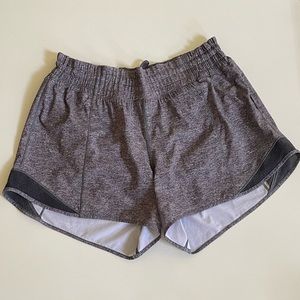 Lululemon Hotty hot shorts. Grey. 4 inch. Size 8.